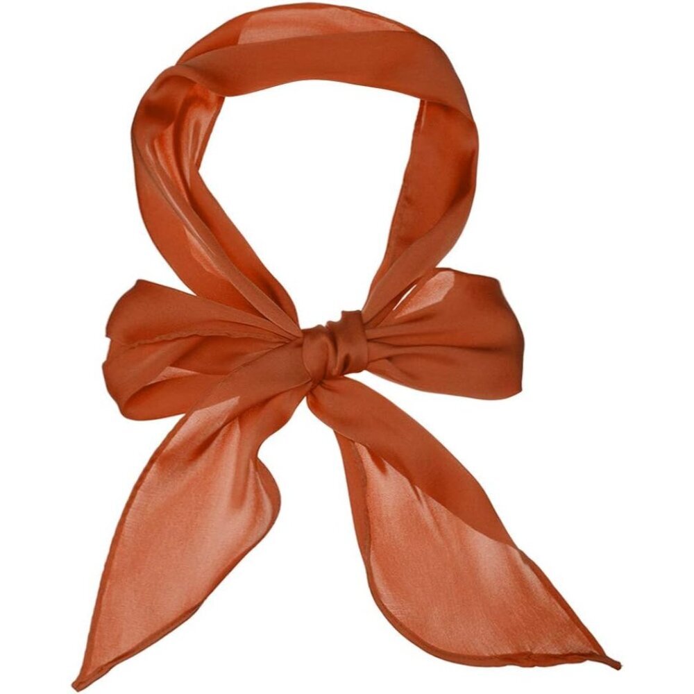 Women Plain Solid Color Pure Skinny Scarf Scarves Long Neckerchief Hair Band